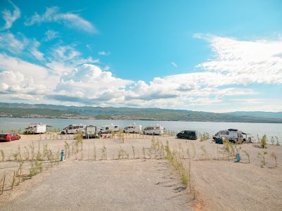 Pitches in camping Tiha Šilo on the island of Krk