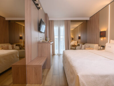 Camere doppie standard e comfort con balcone dell’albergo Malin